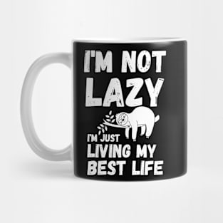 energy saving mode - I'm not lazy - sarcastic saying Mug